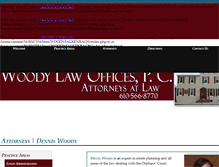 Tablet Screenshot of denniswoody.com